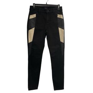 NYDJ Aiden Faux Leather Panel Legging NWOT